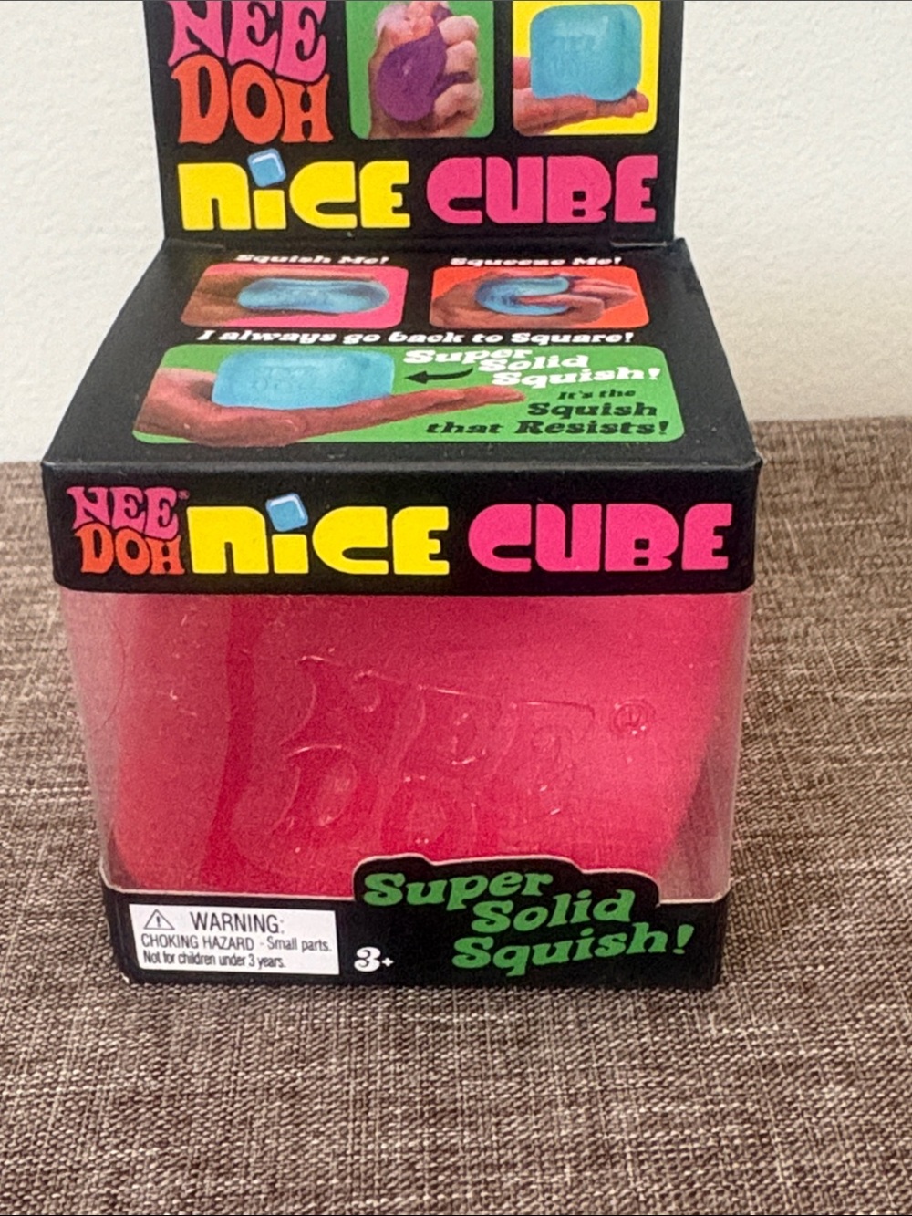 Nee Doh Nice Cube Pink Squishy